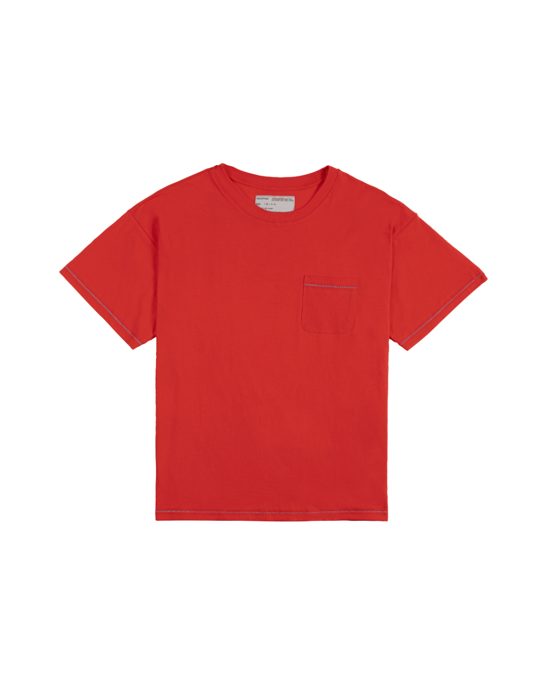 A POCKET TEE in red